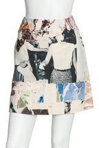 CARVEN - A PHOTOGRAPHIC COLLAGE PRINT MINI SKIRT