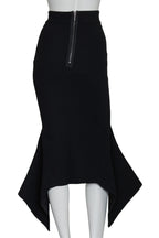 MATICEVSKI - A BLACK 'PREDATOR' SKIRT, RESORT 2016