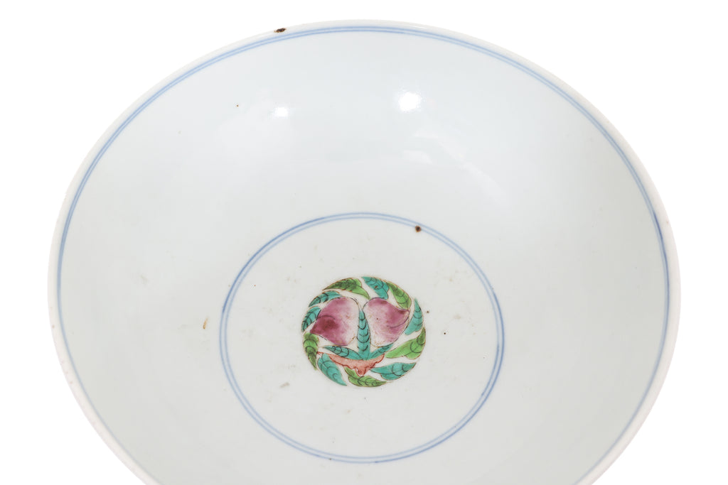 A POLYCHROME DECORATED BOWL