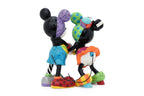 ROMERO BRITTO - A GROUP OF TABLEWARE, A DISNEY FIGURE, AND A PORCELAIN PLAQUE FOR GOEBEL