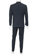 OXFORD TAILOR - A NAVY PINSTRIPE DOUBLE-BREASTED SUIT (2 PCE)