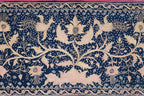 A PAIR OF GOLDWORK EMBROIDERED SILK PHOENIX AND PEONY PANELS