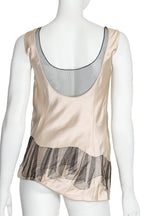 MARC JACOBS - A SLIP TOP WITH TULLE DETAIL