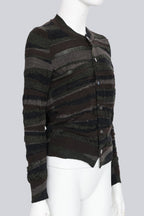 JUNYA WATANABE COMME DES GARCONS - A 2010 CAMO STRIPED CARDIGAN