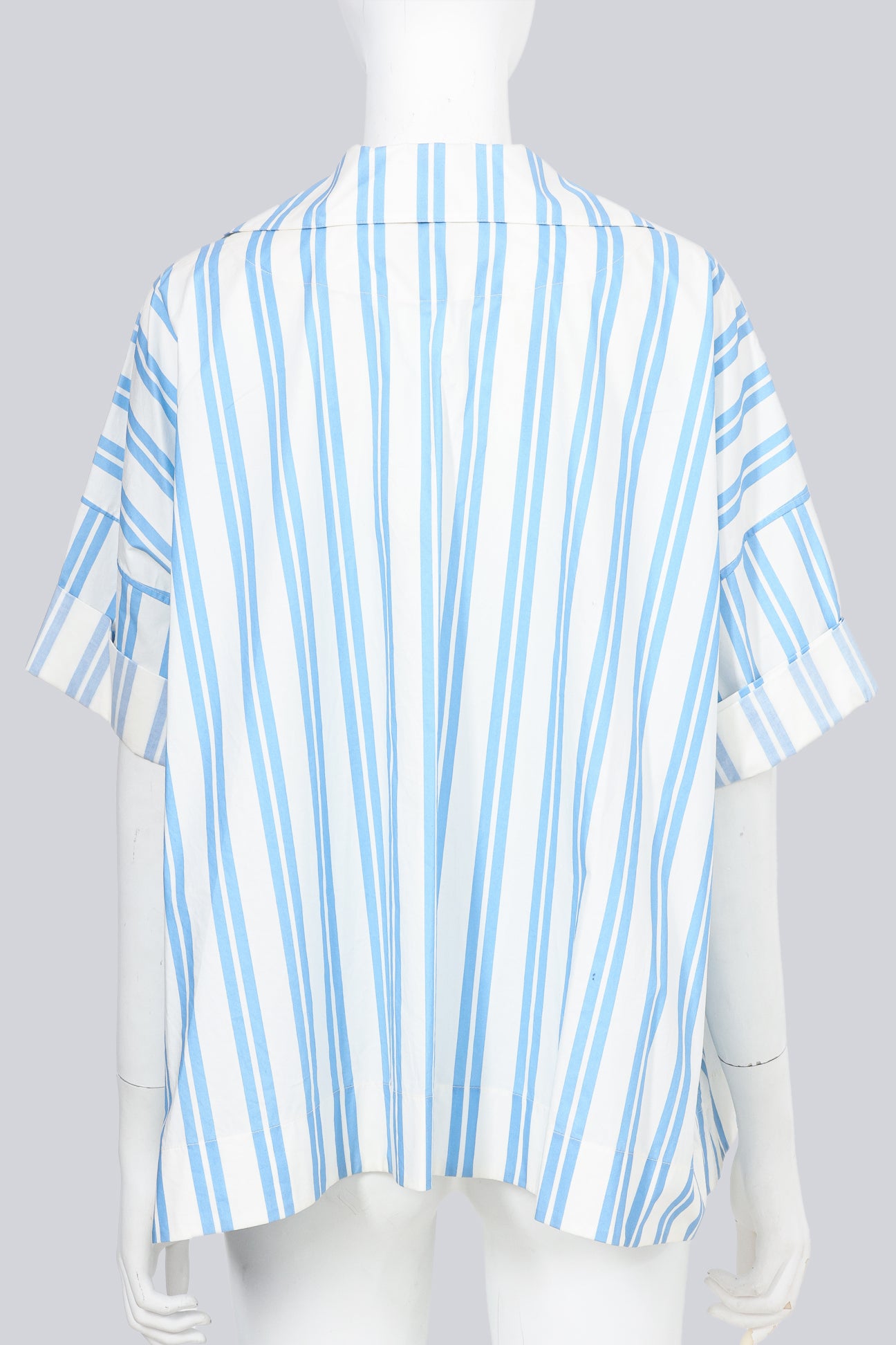 BALENCIAGA - A STRIPE COLLARED SHIRT