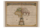 ORBIS TERRARUM VETERIBUS COGNITI TYPUS GEOGRAPHICUS, JOHANNES JANSSONIOUS, 1741