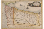 TAB. I. AFRICAE, IN QUA MAURITANIA TINGITANA ET CAESARIENSIS... GERARD MERCATOR, 1695