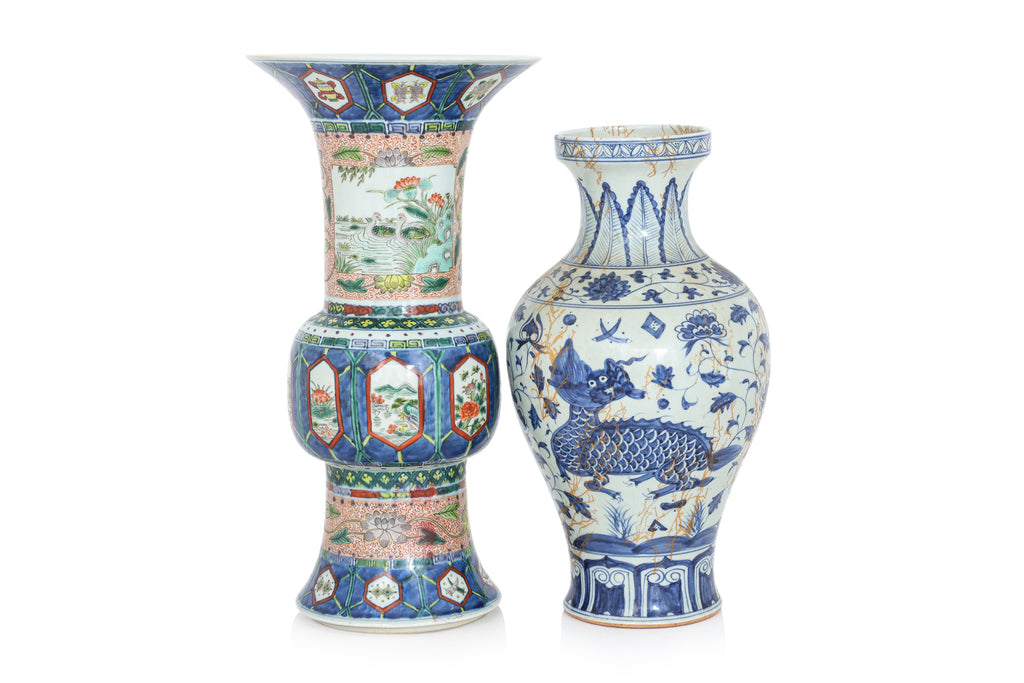 TWO CERAMIC VASES