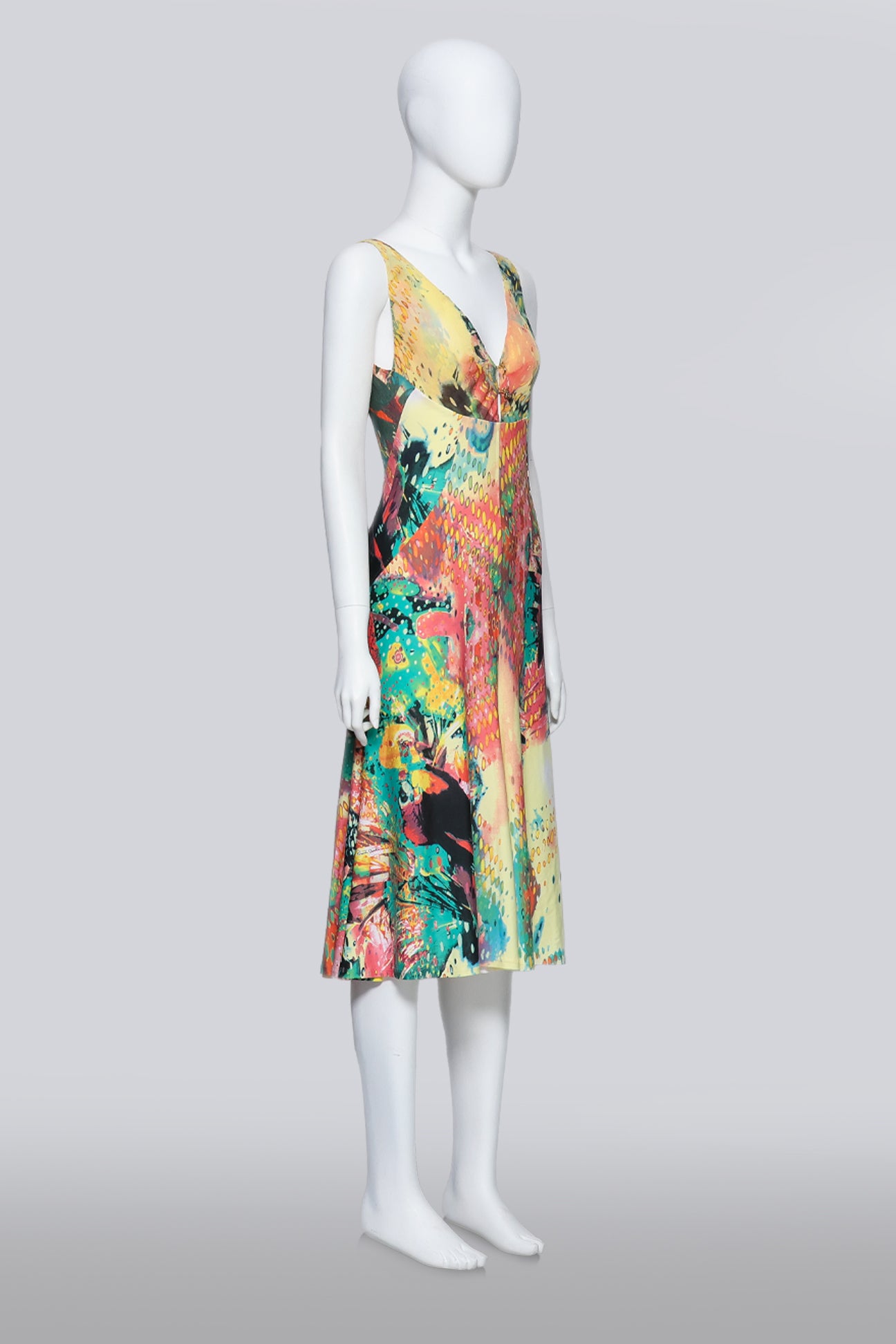 ROBERTO CAVALLI - A TROPICAL PRINT DRESS