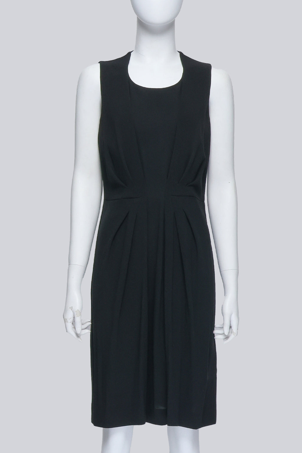 GIVENCHY - A BLACK PLEATED DRESS