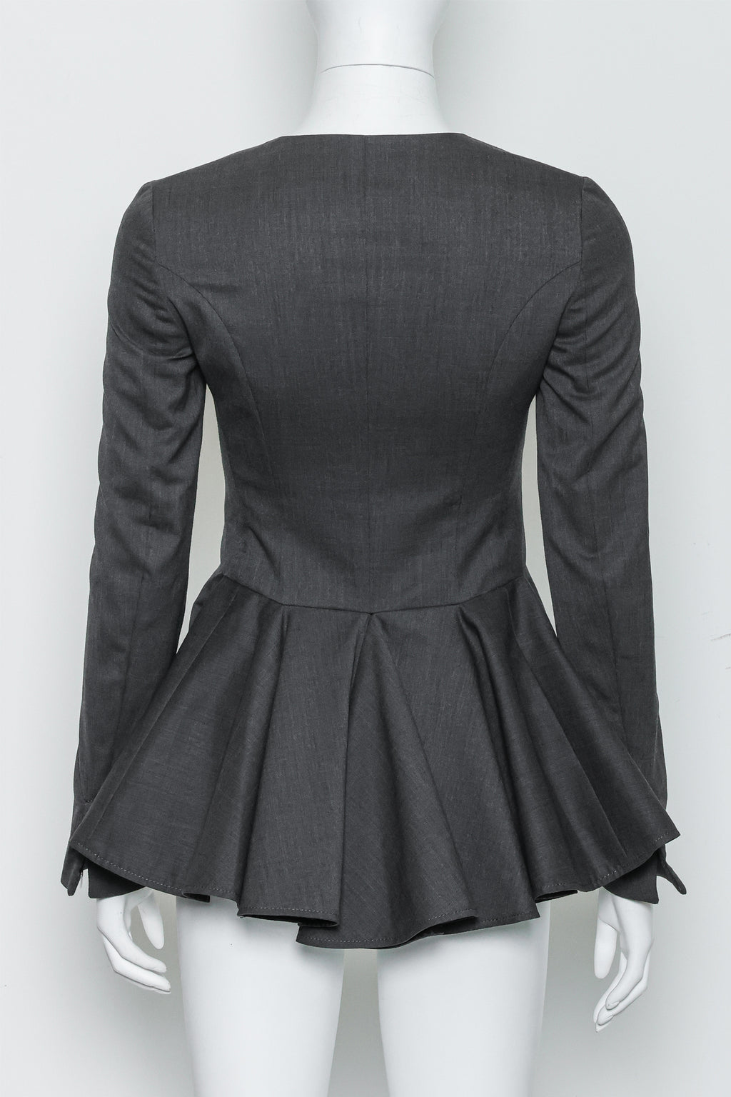 MIHARA YASUHIRO - A GREY PEPLUM JACKET