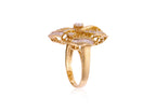 A DIAMOND RIBBON RING