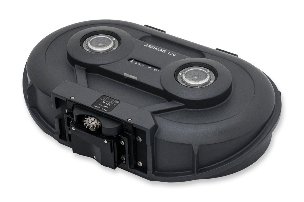 AN ARRI ARRIMAG 120 400FT FILM MAGAZINE