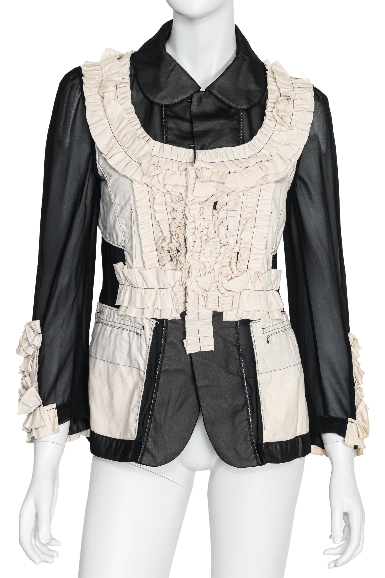COMME DES GARÇONS - A SHEER PADDED COAT