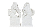 A GROUP OF THREE BLANC DE CHINE PORCELAIN FIGURES
