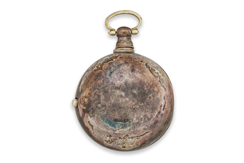 A GEORGE III SILVER PAIR CASED POCKET WATCH