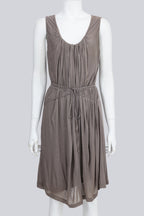 STELLA MCCARTNEY - A TAUPE CINCHED DRESS