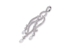 A BRIOLETTE DIAMOND AND DIAMOND PENDANT