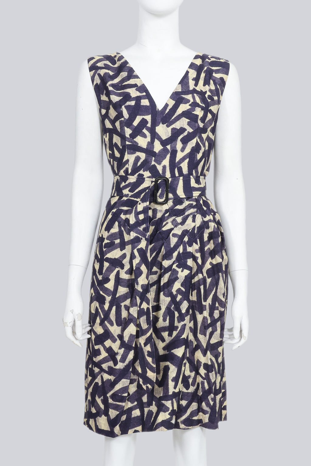 DRIES VAN NOTEN - A SLEEVELESS SHIFT DRESS