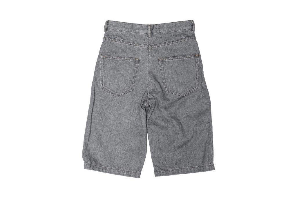 Y/PROJECT - A PAIR OF DENIM SHORTS WITH LACE-UP CHAIN DETAIL, S/S 2018