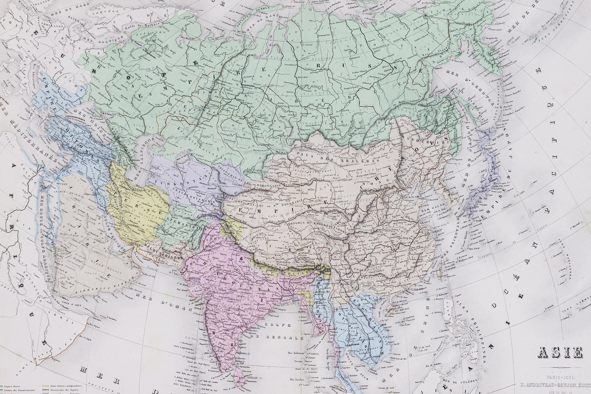A FRENCH MAP OF ASIA
