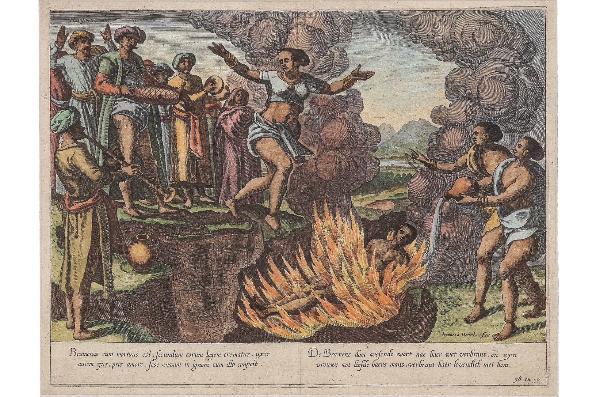 FOUR ETHNOGRAPHIC ENGRAVINGS FROM, 'ITINERARIO,' JOHANNES & BAPTISTA A DOETECHUM, 1598