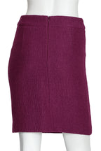 DRIES VAN NOTEN - A FUCHSIA TEXTURED SKIRT