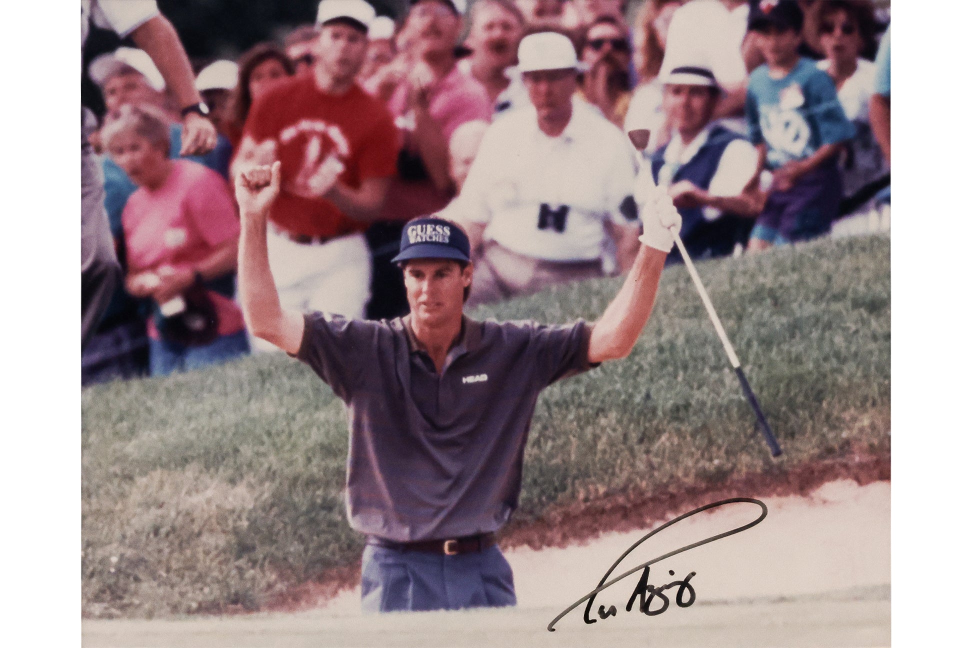 A GROUP OF FIVE ASSORTED GOLF MEMORABILIA PRINTS