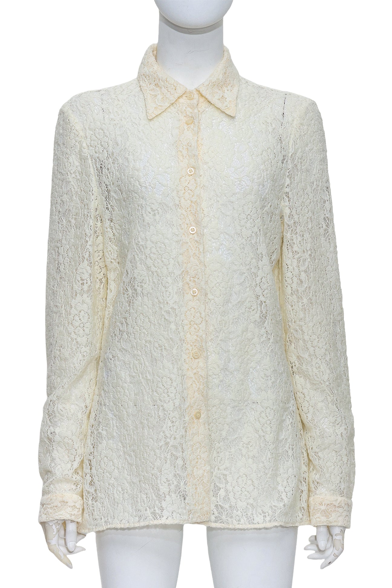PRADA - A WHITE LACE BLOUSE