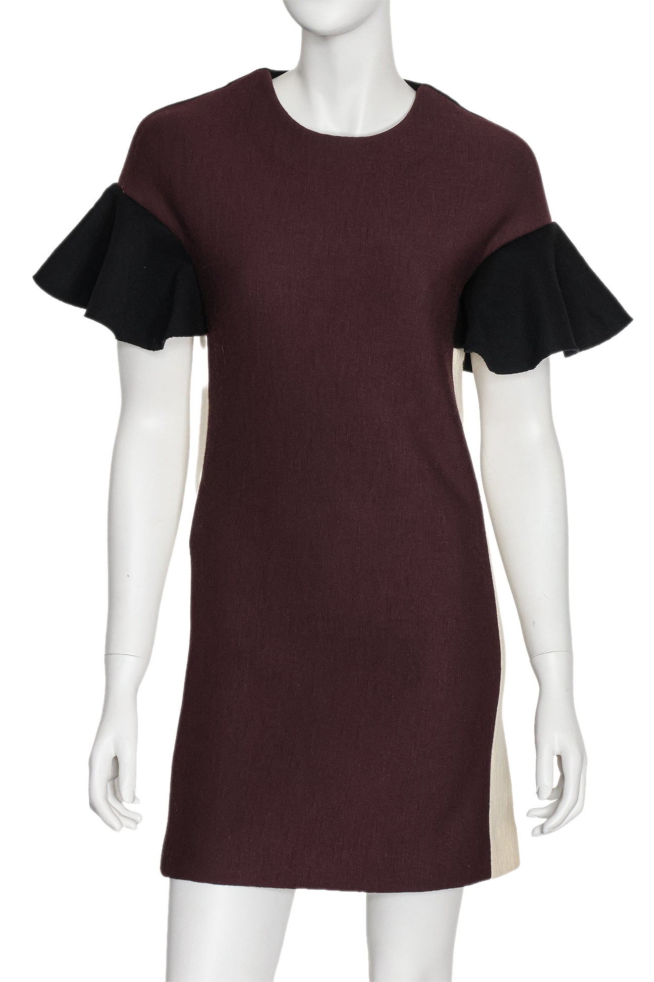 MARNI - A COLOUR BLOCK WOOL DRESS
