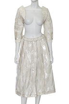 COMME DES GARÇONS - A PVC LINED COTTON SKIRT AND SLEEVE SET
