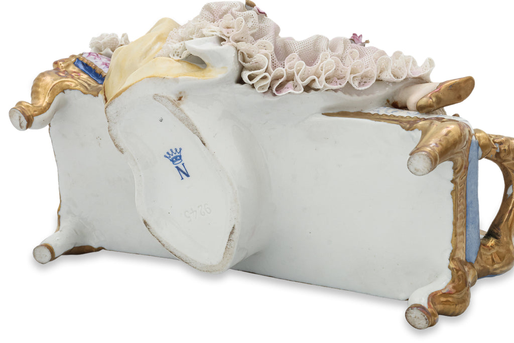 A GROUP OF THREE GERMAN PORCELAIN FIGURAL GROUPS