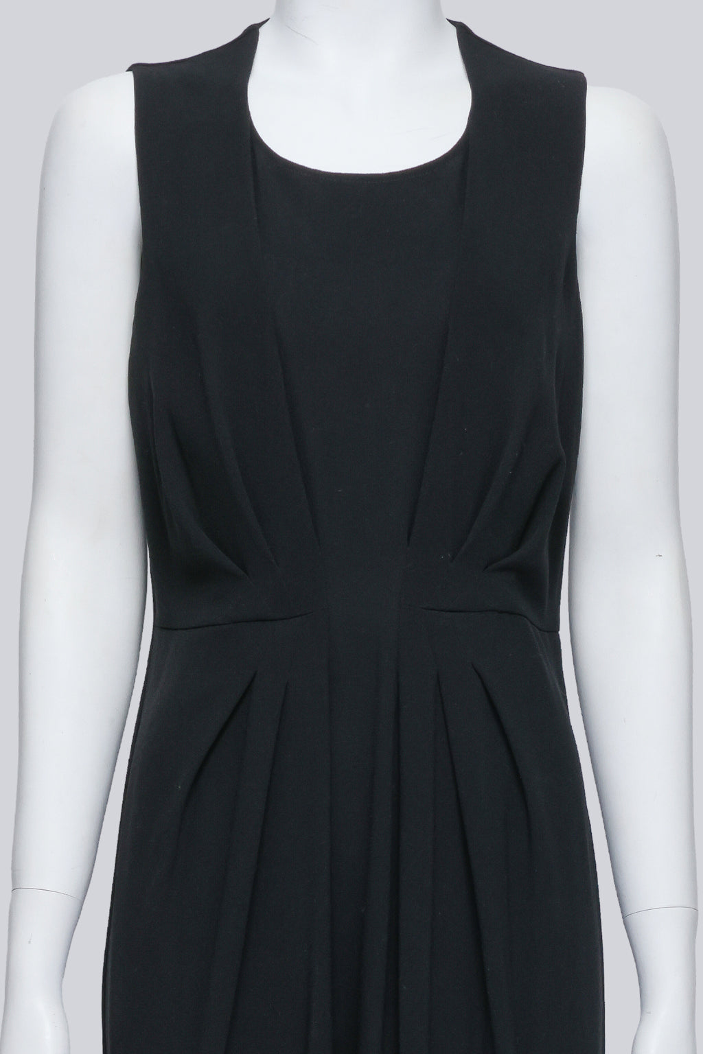 GIVENCHY - A BLACK PLEATED DRESS