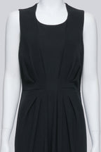 GIVENCHY - A BLACK PLEATED DRESS
