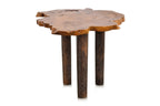 A RAW EDGE SIDE TABLE