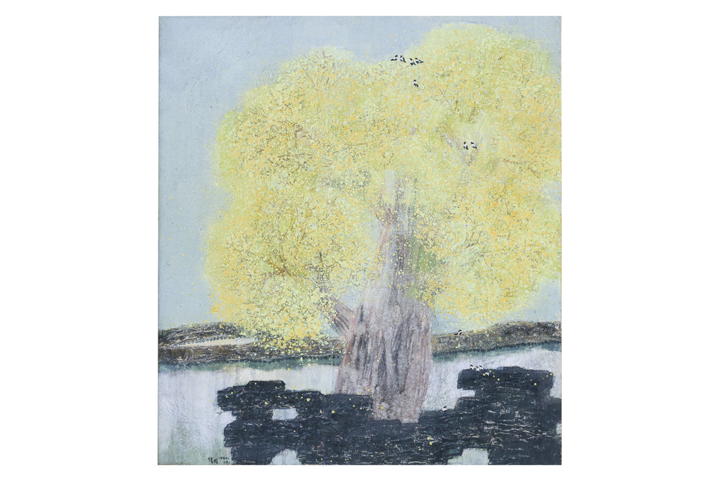 ZHAO ZHUNWANG (CHINESE, B. 1944) - YELLOW TREE, 1990