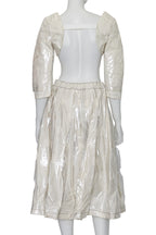 COMME DES GARÇONS - A PVC LINED COTTON SKIRT AND SLEEVE SET