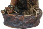 A LARGE SHIWAN POTTERY FIGURE OF ZHONG HUI