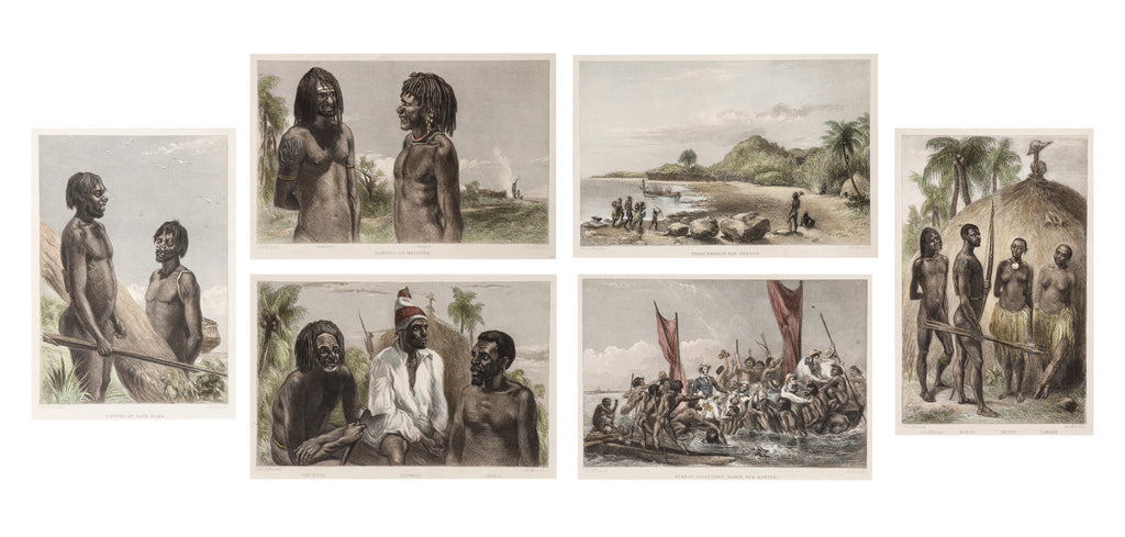 A GROUP OF SIX STUDIES OF INDIGENOUS PACIFIC ISLANDERS, JOSEPH BEETE JUKES, 1847