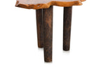A RAW EDGE SIDE TABLE