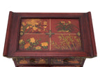 TWO CHINESE LACQUER JEWELLERY BOXES