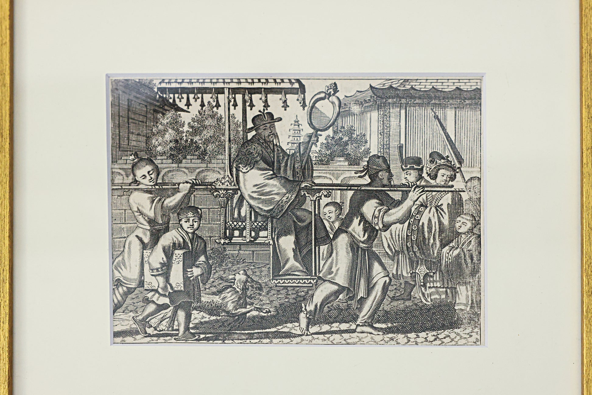 A SET OF SIX PRINTS OF "THE NETHERLAND EMBASSY TO CHINA"