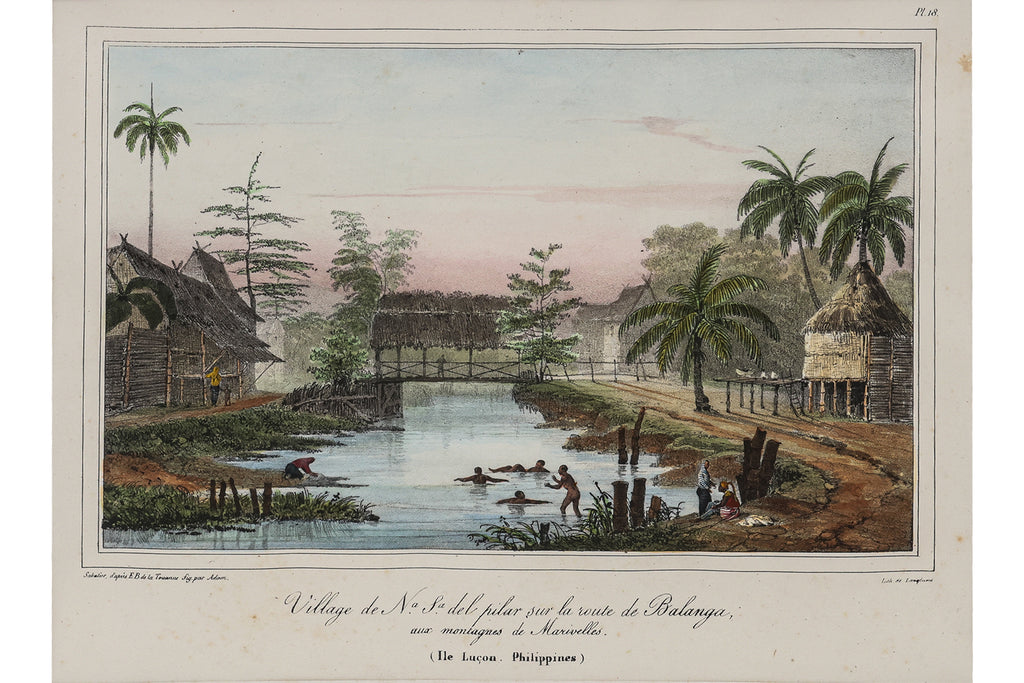 THREE HAND-COLOURED LITHOGRAPHS OF THE PHILIPPINES, EDMOND BIGOT DE LA TOUANNE, 1828