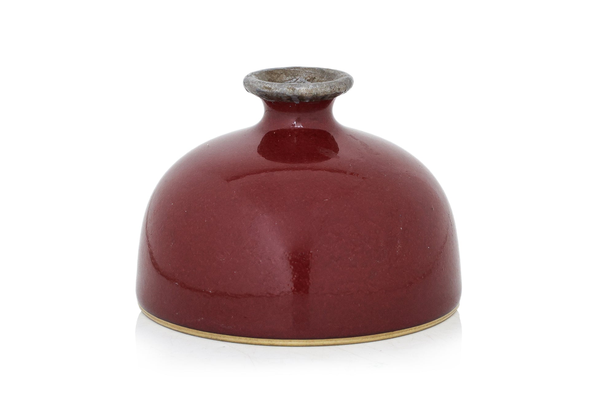 A SANG-DE-BOEUF GLAZED WATER POT