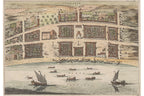 A GROUP OF FOUR ENGRAVINGS OF INDIAN TOWNS AND FORTS, JOHAN NIEUHOFF, 1732
