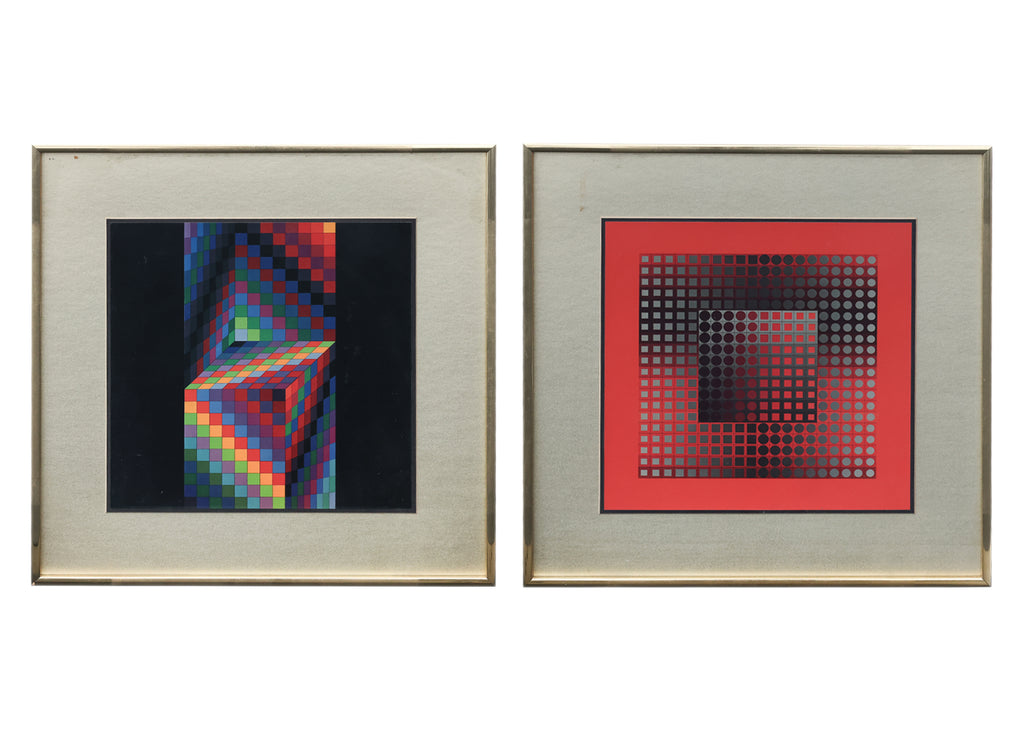 AFTER VICTOR VASARELY - AXO-77, ZETT RB (2)