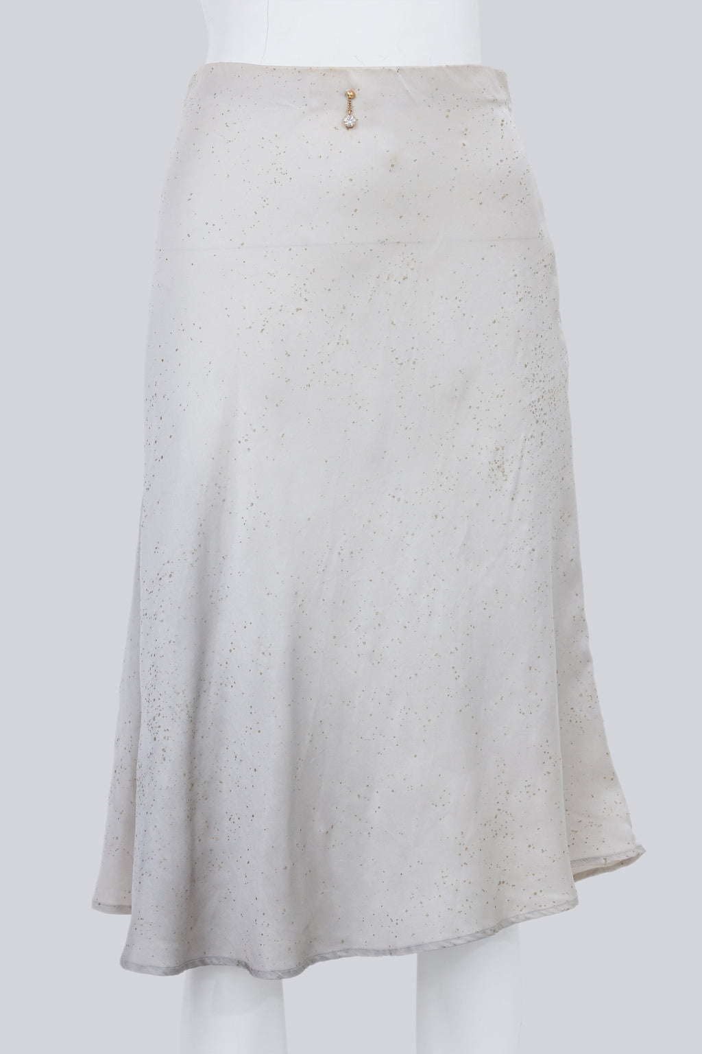 ROBERTO CAVALLI - A SILVER A-LINE SKIRT