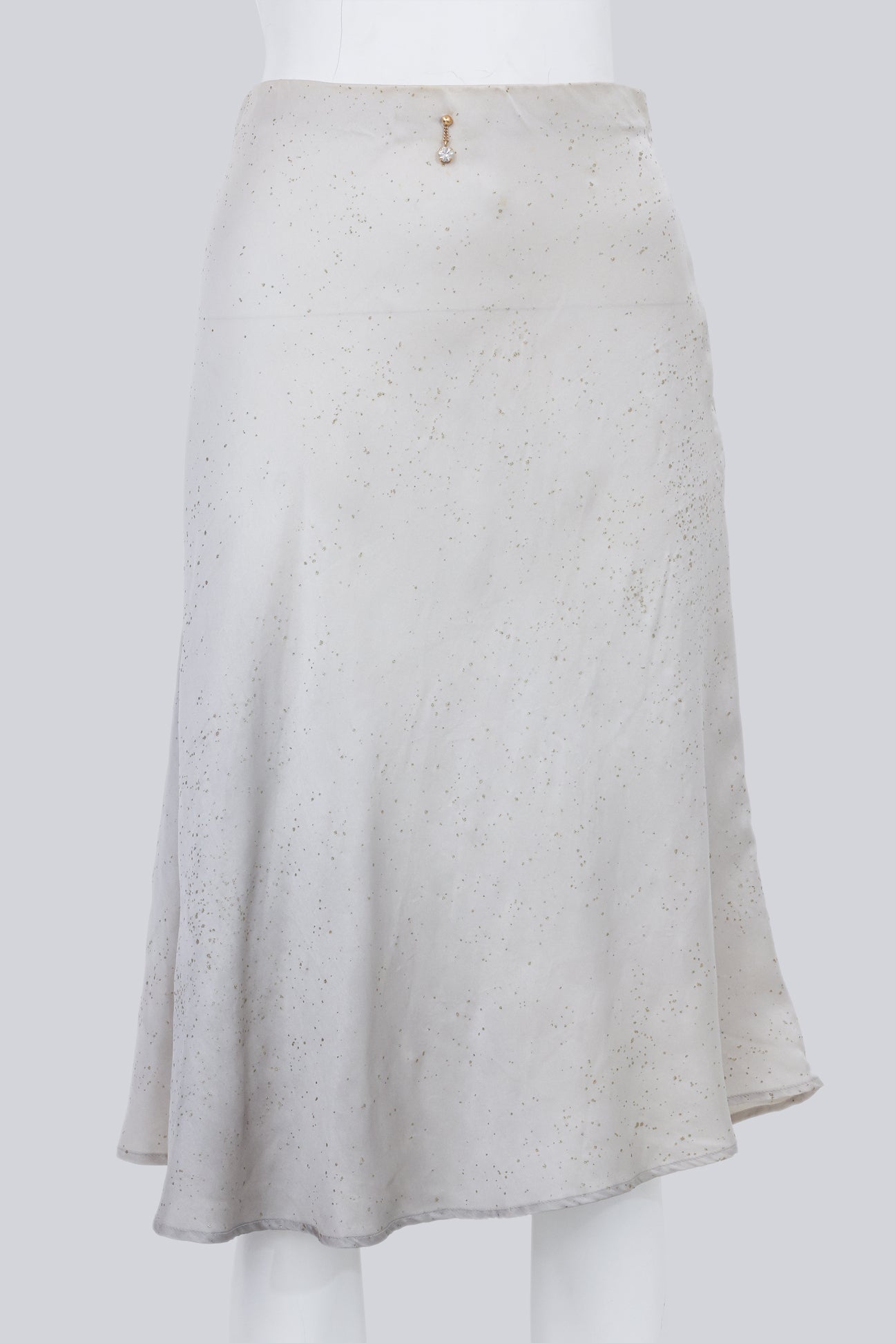 ROBERTO CAVALLI - A SILVER A-LINE SKIRT