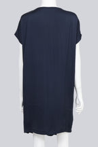 STELLA MCCARTNEY - A NAVY SILK UTILITY DRESS
