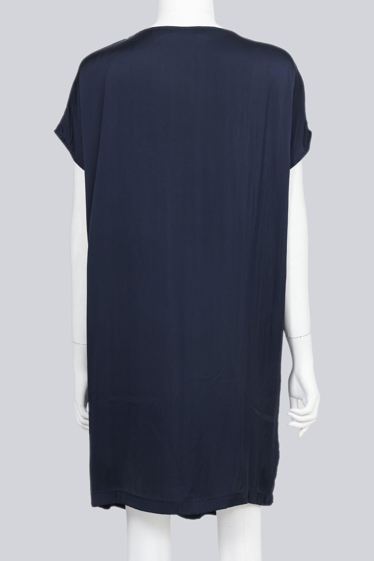 STELLA MCCARTNEY - A NAVY SILK UTILITY DRESS